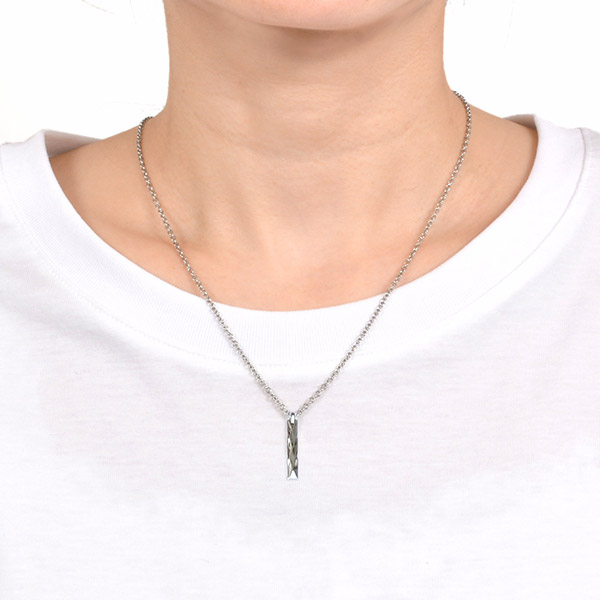 シルバーペアネックレス