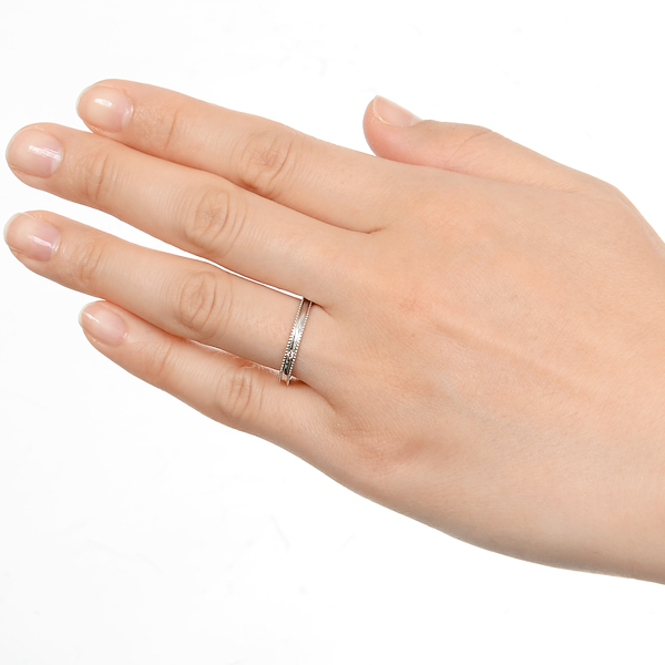 ホワイトゴールドリング