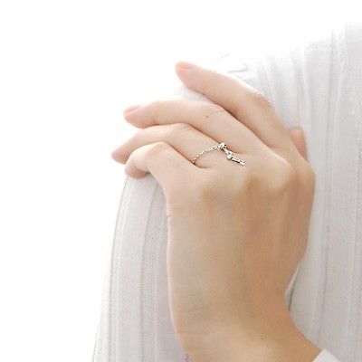 ホワイトゴールドリング