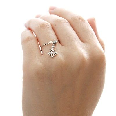 ホワイトゴールドリング