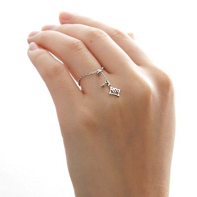 ホワイトゴールドリング