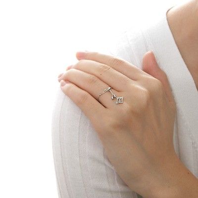 ホワイトゴールドリング