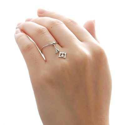 ホワイトゴールドリング