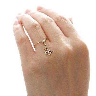 イエローゴールドリング