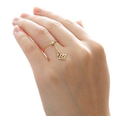 イエローゴールドリング