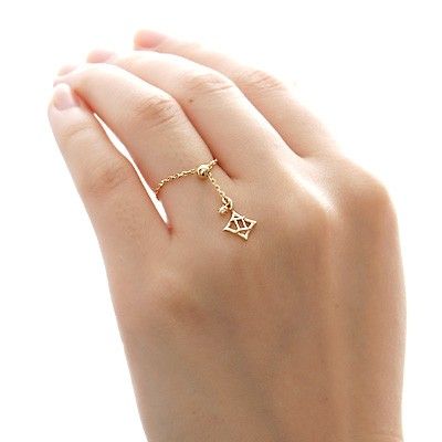 イエローゴールドリング