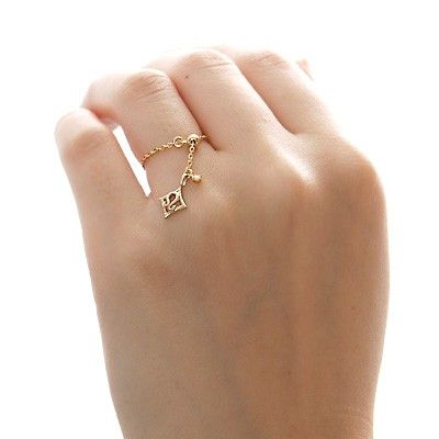 イエローゴールドリング