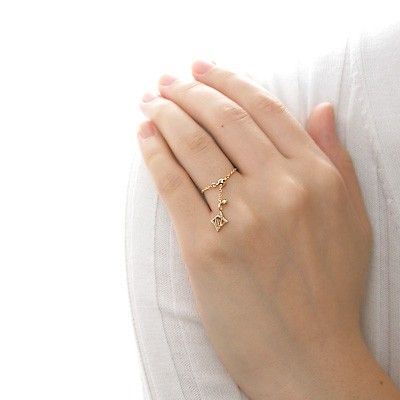 イエローゴールドリング