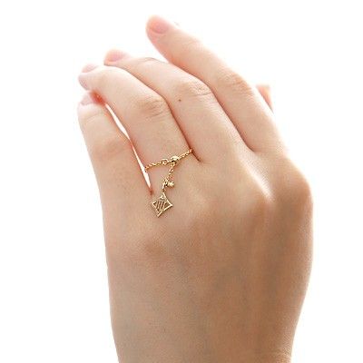 イエローゴールドリング