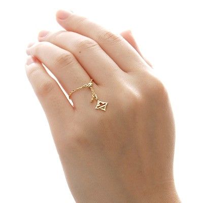 イエローゴールドリング