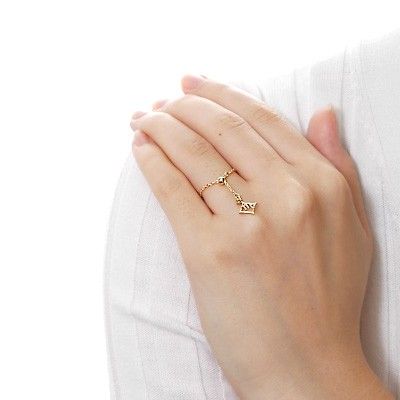 イエローゴールドリング