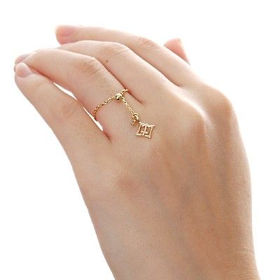 イエローゴールドリング