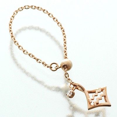 ピンクゴールドリング