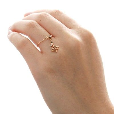 ピンクゴールドリング