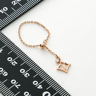 ピンクゴールドリング