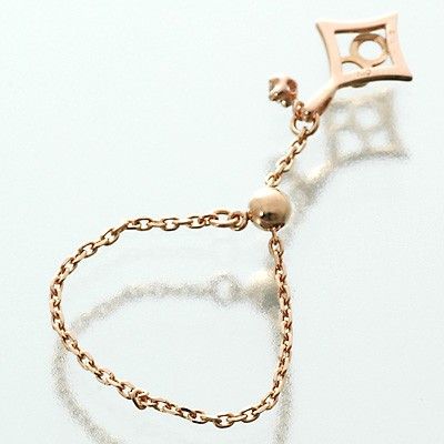 ピンクゴールドリング