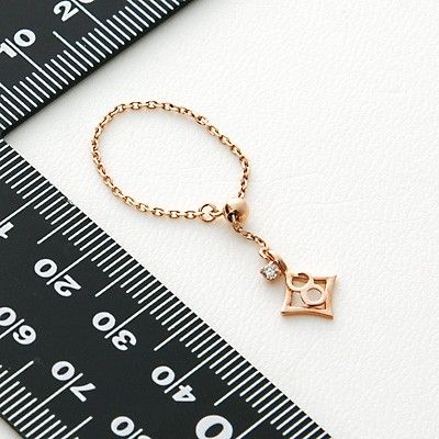 ピンクゴールドリング