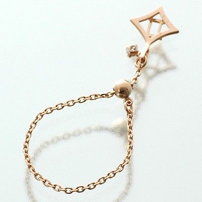 ピンクゴールドリング