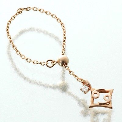 ピンクゴールドリング