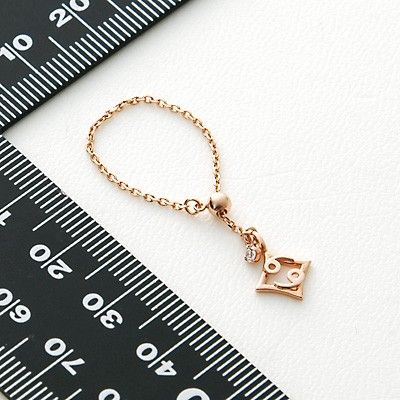 ピンクゴールドリング