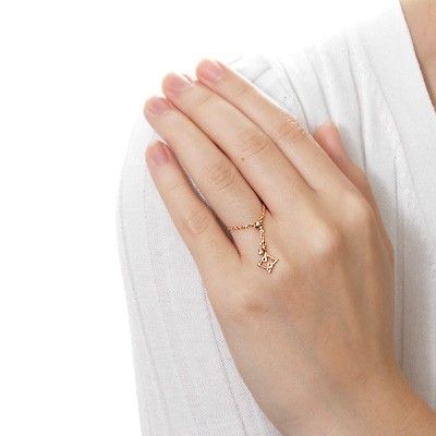 ピンクゴールドリング