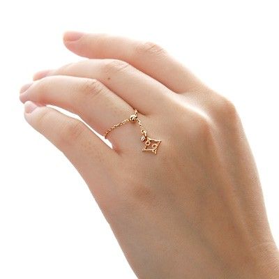 ピンクゴールドリング