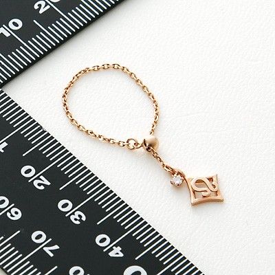 ピンクゴールドリング