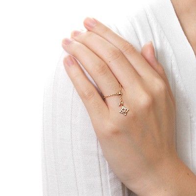 ピンクゴールドリング