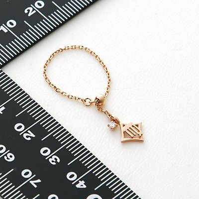 ピンクゴールドリング