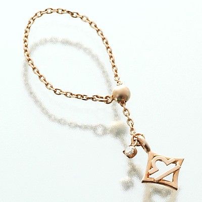 ピンクゴールドリング