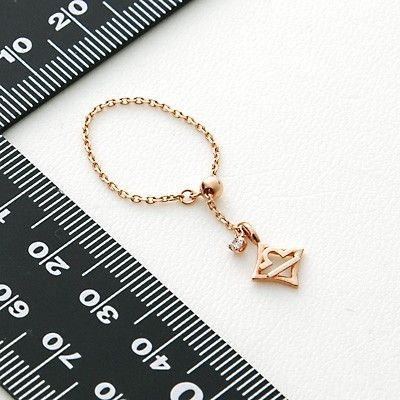 ピンクゴールドリング