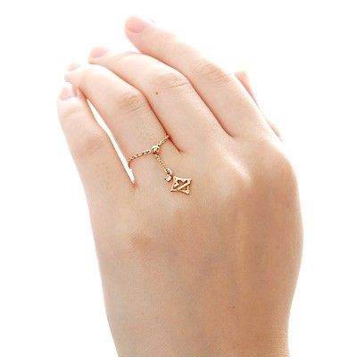 ピンクゴールドリング