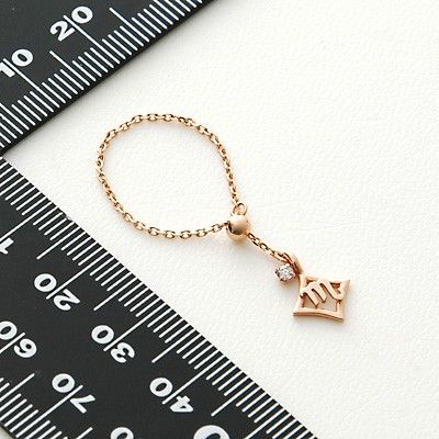 ピンクゴールドリング