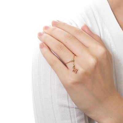 ピンクゴールドリング