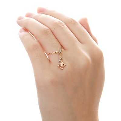 ピンクゴールドリング