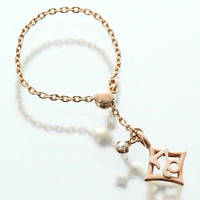 ピンクゴールドリング