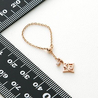 ピンクゴールドリング