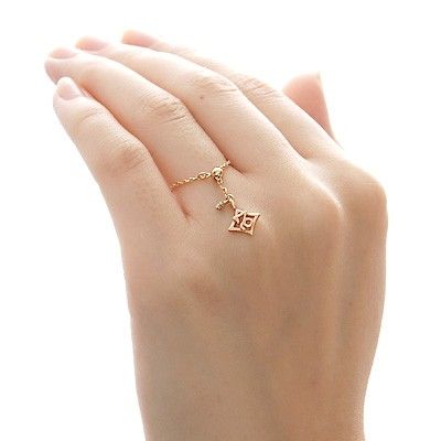 ピンクゴールドリング