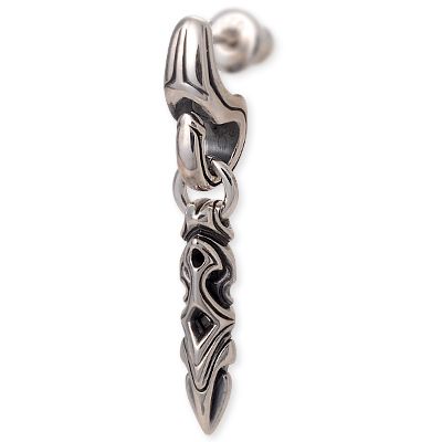 M'S COLLECTION シルバースタッドピアス(片耳用)