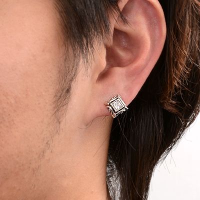 シルバースタッドピアス(片耳用)