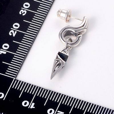 シルバースタッドピアス(片耳用)