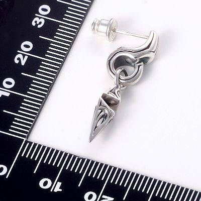 シルバースタッドピアス(片耳用)