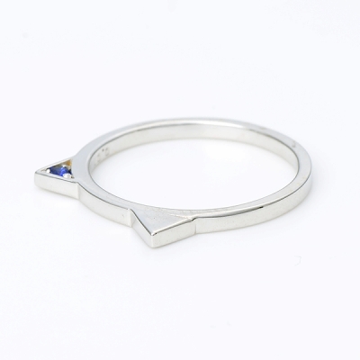 ホワイトゴールドピンキーリング