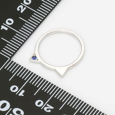 ホワイトゴールドピンキーリング