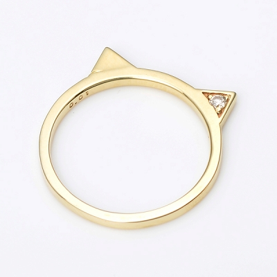 イエローゴールドピンキーリング