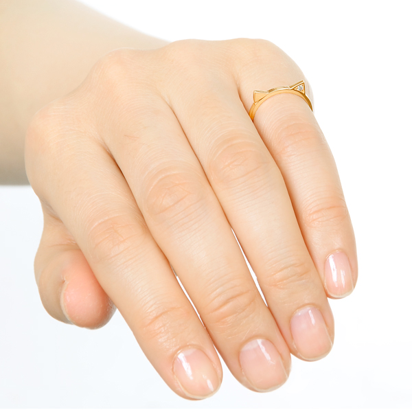 イエローゴールドピンキーリング