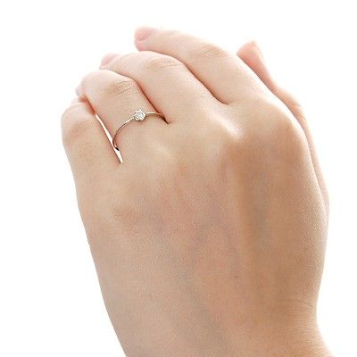 ホワイトゴールドリング