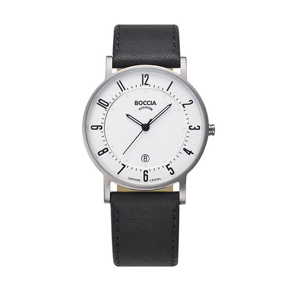 BOCCIA TITANIUM レザーウォッチ