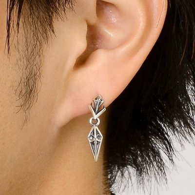シルバースタッドピアス(片耳用)