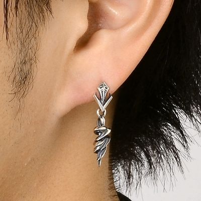 シルバースタッドピアス(片耳用)